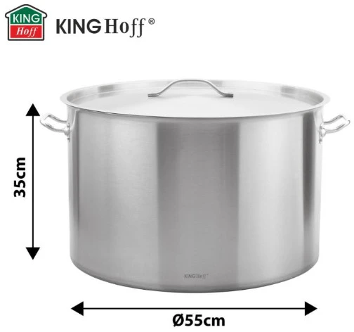 King Hoff Puodas Gastronorm puodas, nerūdijantis plienas, skersmuo 55cm, 83l, kinghoff, kh-2029