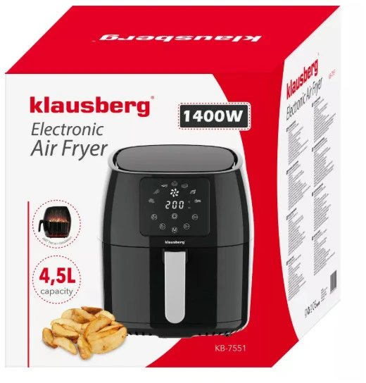 Gruzdintuvė Klausbergo riebalų neturinti gruzdintuvė 4,5 l