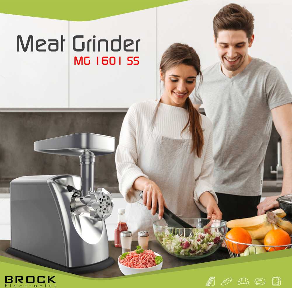Brock MG 1601 SS mėsmalė