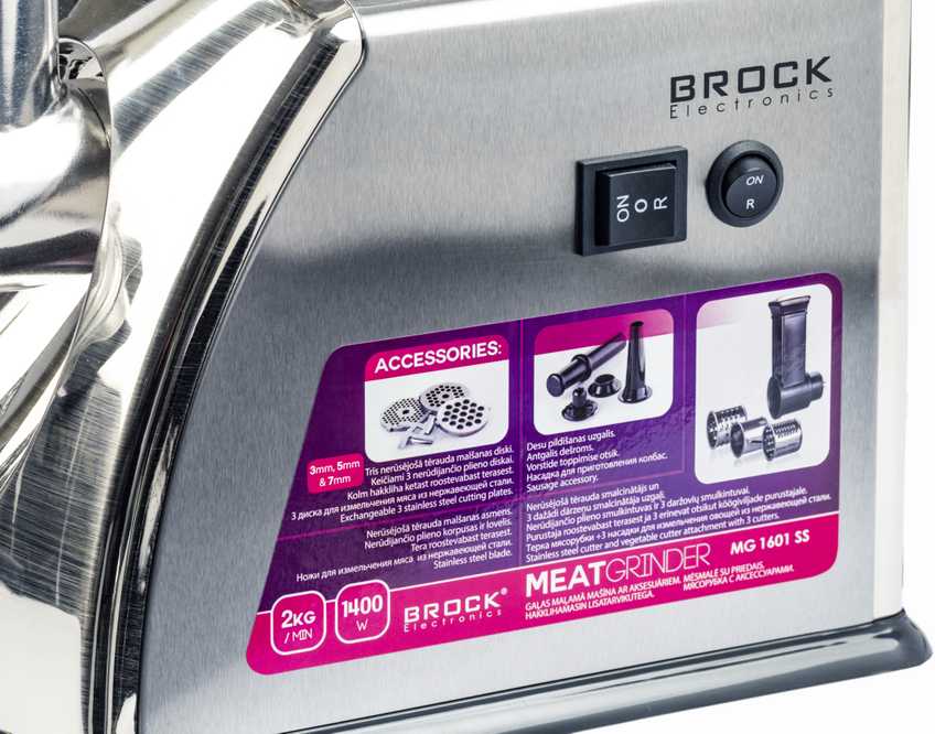 Brock MG 1601 SS mėsmalė