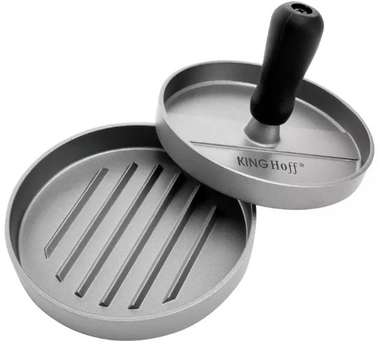 King Hoff Praska Kinghoff mėsainių presas, aliuminis, skersmuo 12 cm