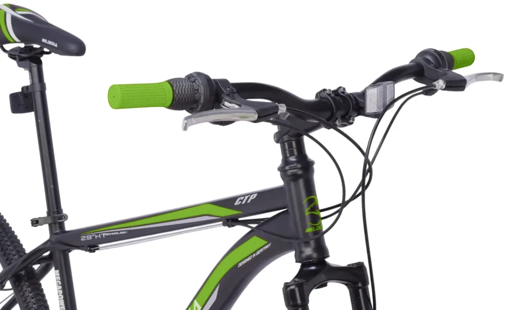 Mountain bike TopVelo Belderia Megapower 29" (Wheel size: 29, Frame size: 20) Juodas/Žalias