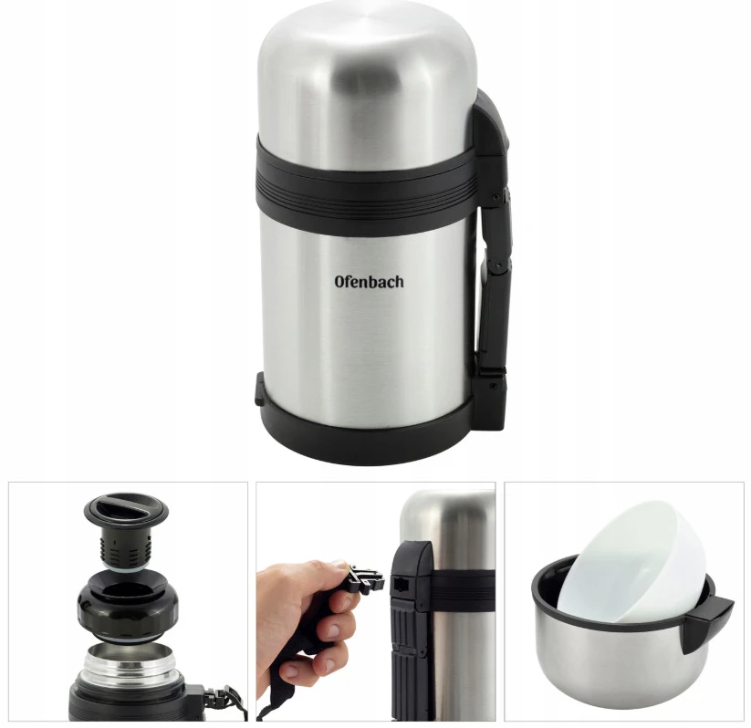 Nerūdijančio plieno maisto termosas 800 ml, 101309, OFENBACH