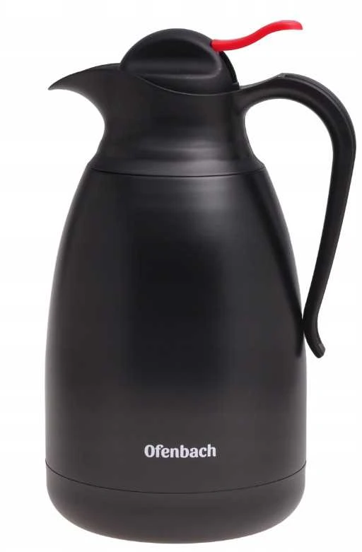 Nerūdijančio plieno termosas 1,5 L, juodas, 101332, KAMILLE