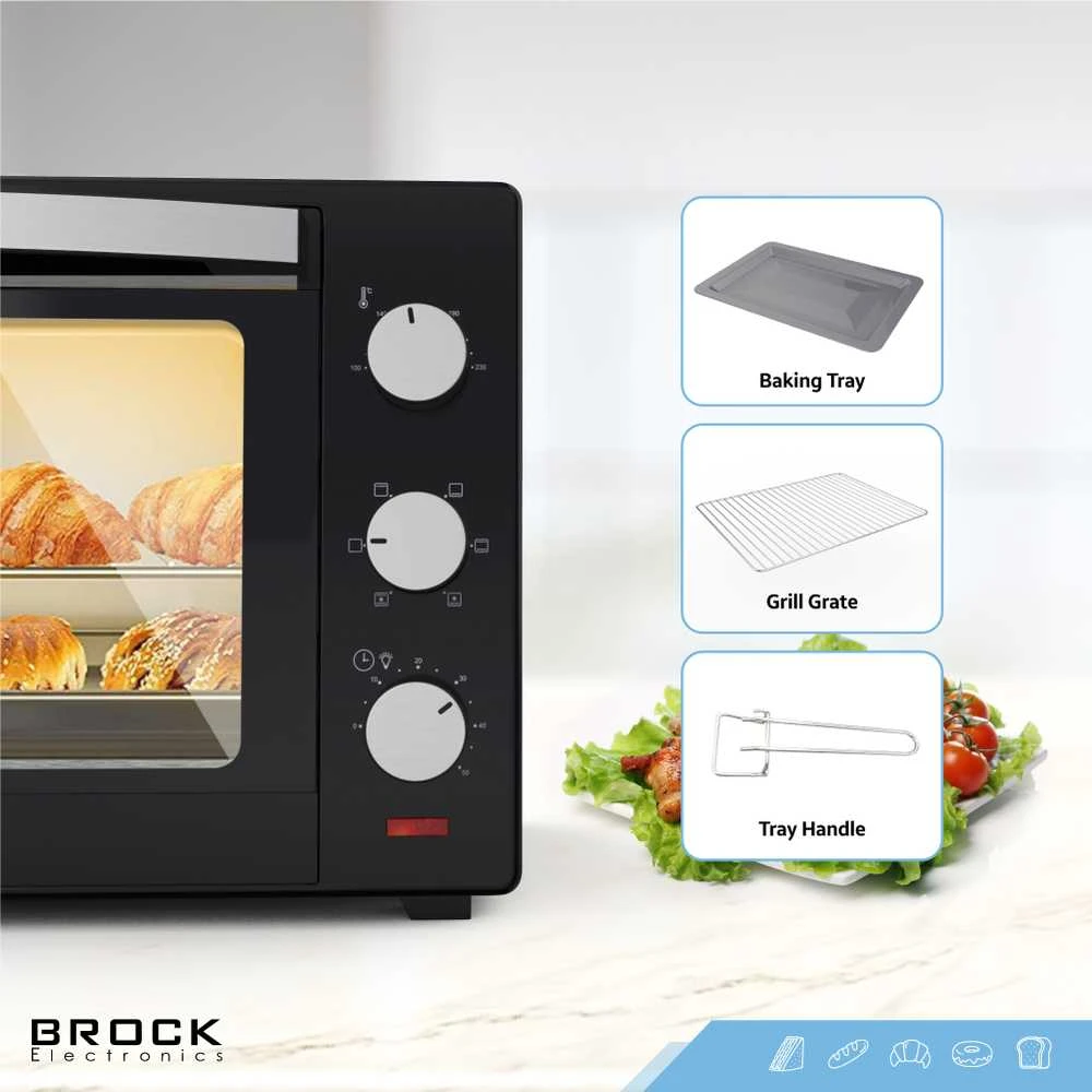 Elektrinė krosnelė KROSNELĖ EL BROCK TO 3001 B 30L 1500W