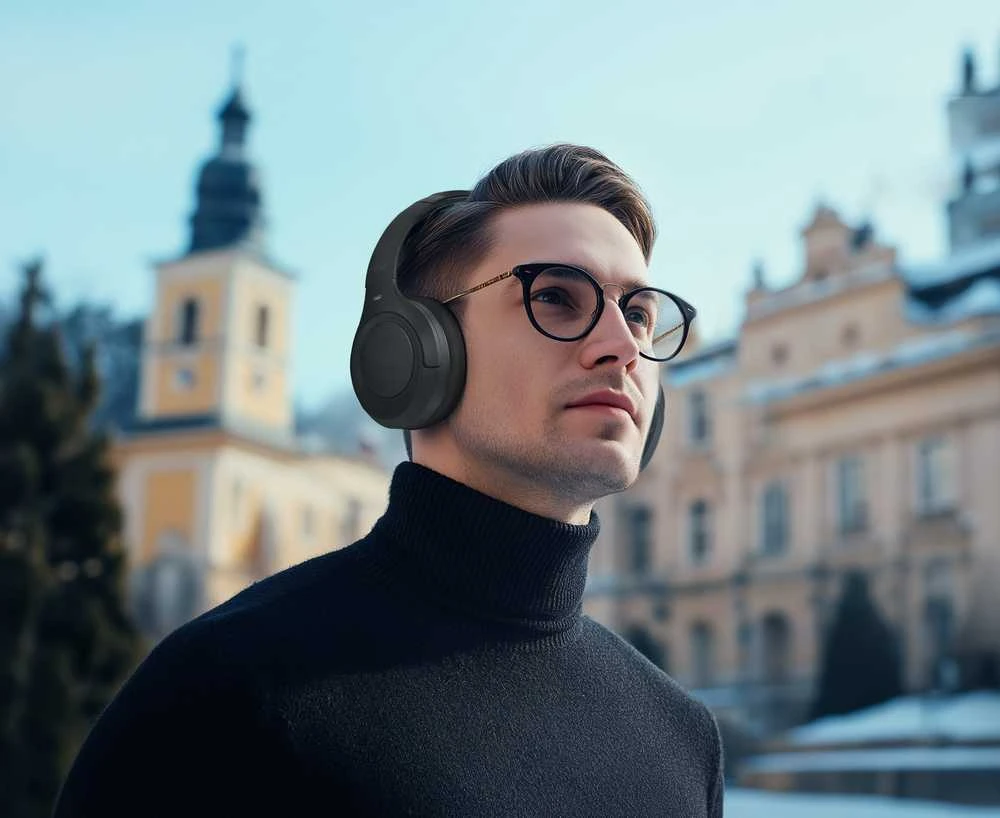 Muse | Ausinės | M-295 ANC | Bluetooth | Over-Ear | Mikrofonas | Juodas | Noise canceling | Belaidės