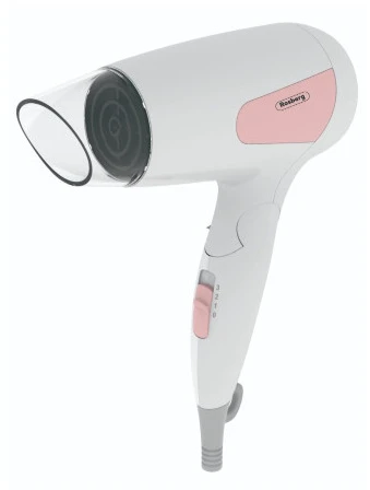 Plaukų džiovintuvas, 1200W, Sulankstoma rankena, Balta/Rožinė, 5R51100NWP, Rosberg