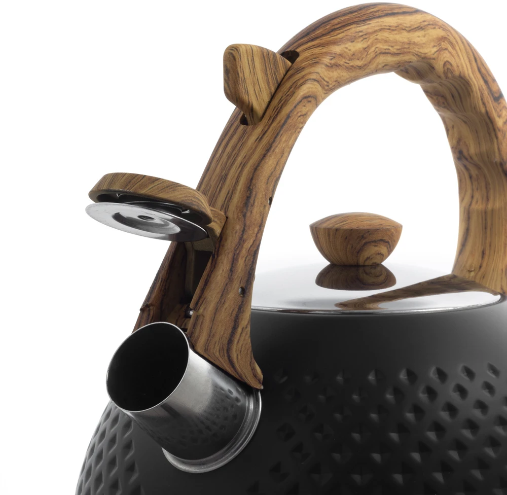 Plieninis virdulys su švilpuku, 2,7 l, juodas, Ofenbach, 100305BL