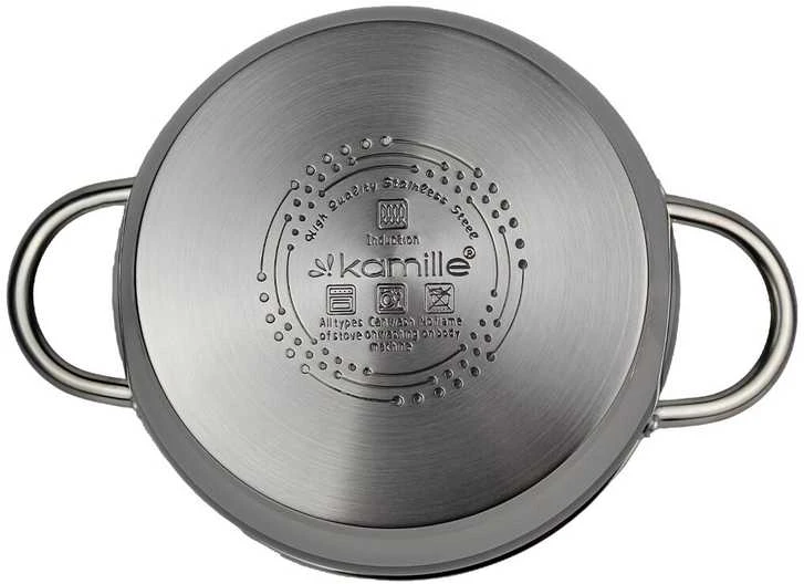Nerūdijančio plieno puodų rinkinys 6 dalių KAMILLE 4936