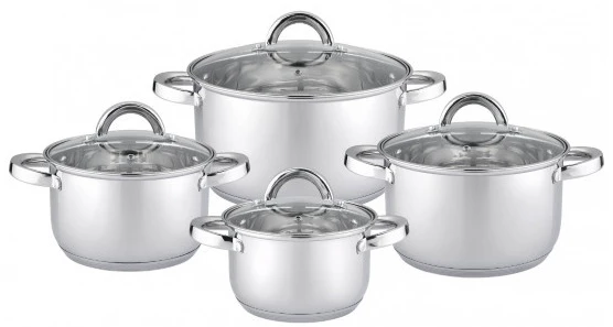 Puodų rinkinys, 4 dalių, 1.8L, 2.5L, 3.4L, 5.8L, 55R51210L8, Rosberg