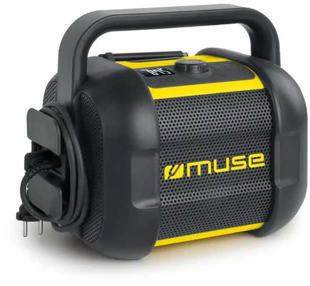 Muse | Jobsite Radio | M-968 BTY | 40 W | Atsparus vandeniui | Bluetooth | Belaidė jungtis | Portable | NFC features | Juodas/Geltona