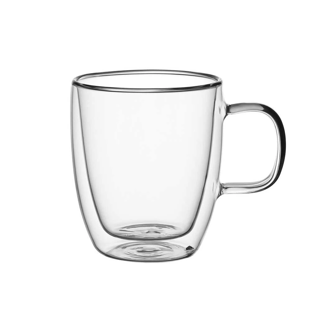 2 dvigubų sienelių stiklo puodelių rinkinys 350 ml, 9001, Kamille