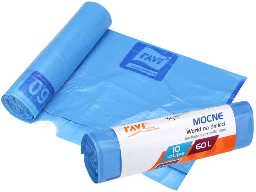 Simple Solution Ravi TOP BAGS 60L pririšti šiukšlių maišai 10 vnt.