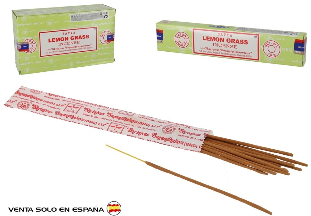 Smilkalų lazdelės Lemon Grass, Satya, 15g