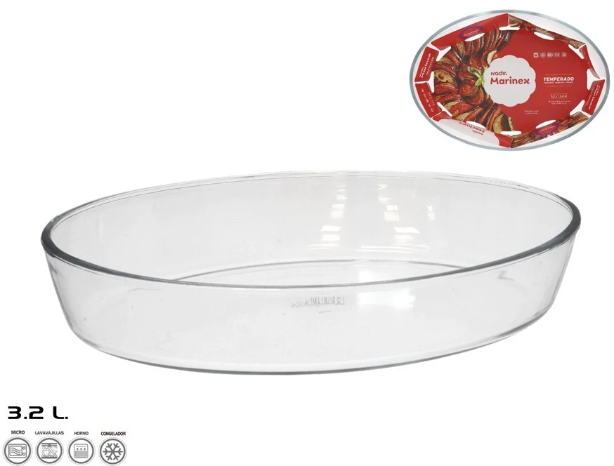 Marinex Stikla naczynie żaroodporne 35x24 5x6 5 cm 3 2 l MARINEX