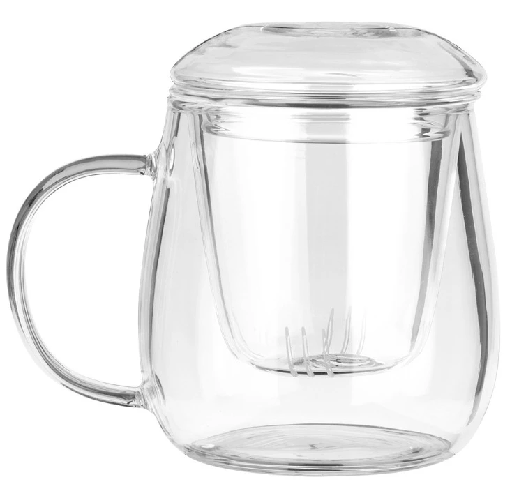 Stiklinis arbatos puodelis su sieteliu Vilde 400 ml