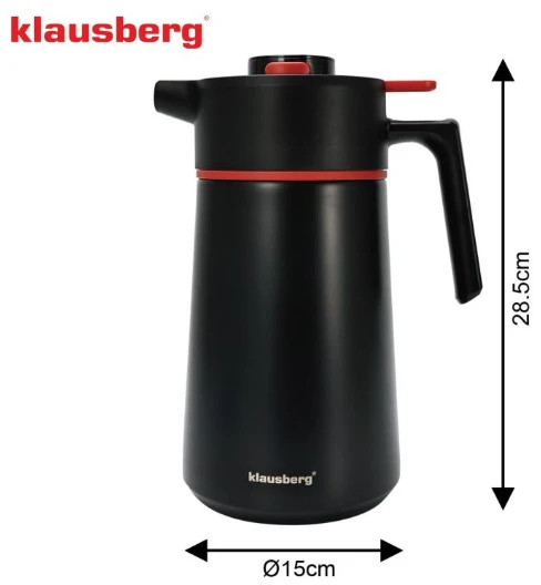 Termosas, 2,5 L, juodas, Klausberg KB 9013
