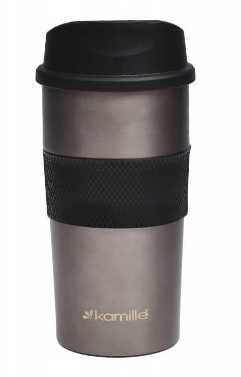 Termosinis puodelis 480 ml (tamsiai pilkas), 2150A, KAMILLE