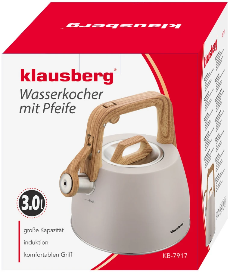 Tradicinis virdulys 2,5 l, meringos spalvos, Klausberg, KB 7917