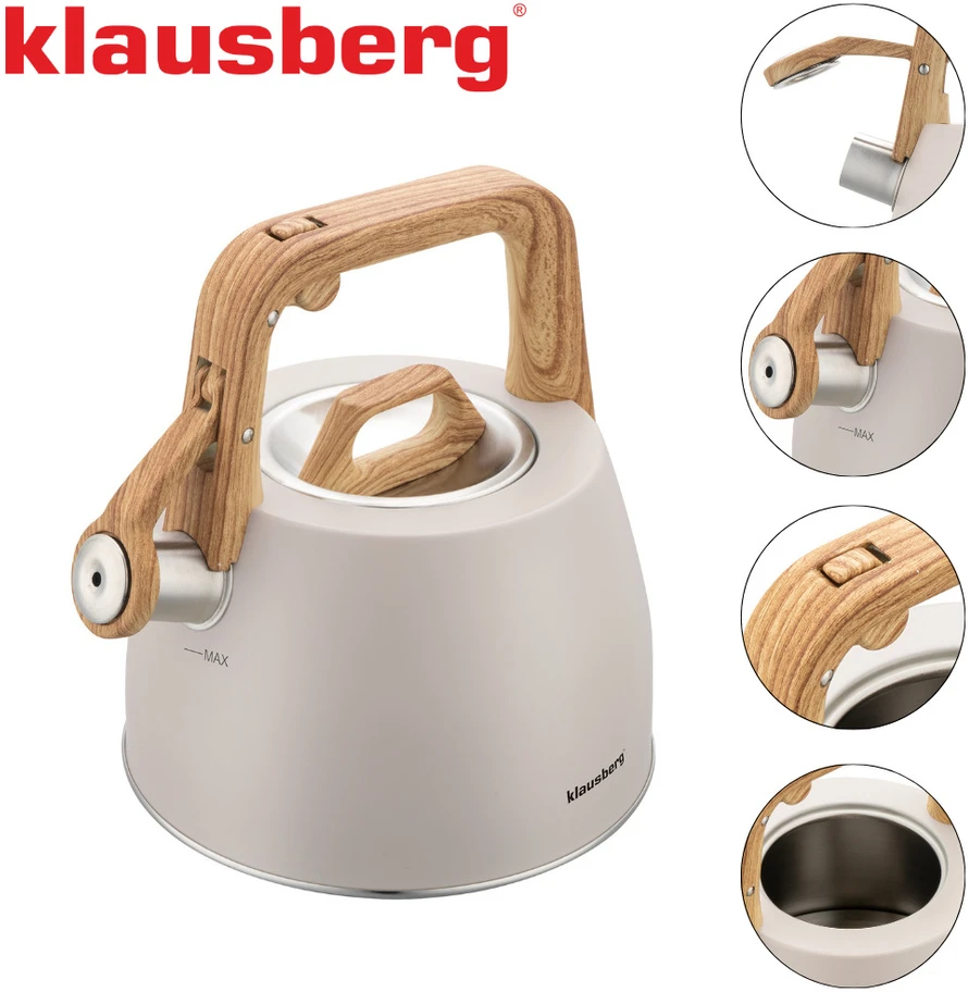 Tradicinis virdulys 2,5 l, meringos spalvos, Klausberg, KB 7917
