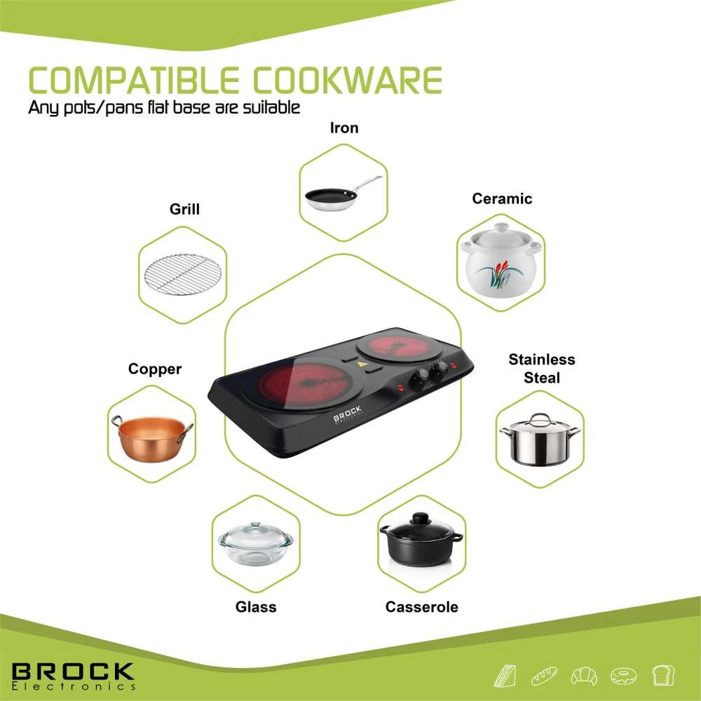 Infraraudonųjų spindulių viryklė Brock HPI 3002