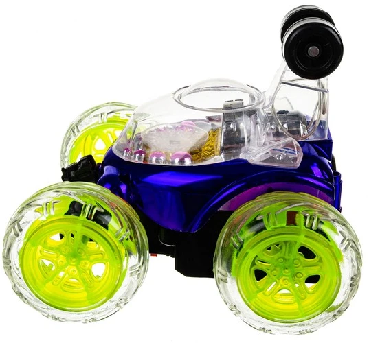 Iso Trade 360° akrobatinis automobilis su pulteliu CRAZY TWISTER ir ledinėmis šviesomis