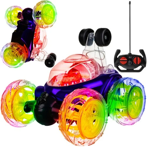 Iso Trade 360° akrobatinis automobilis su pulteliu CRAZY TWISTER ir ledinėmis šviesomis