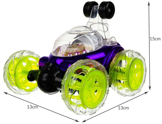 Iso Trade 360° akrobatinis automobilis su pulteliu CRAZY TWISTER ir ledinėmis šviesomis