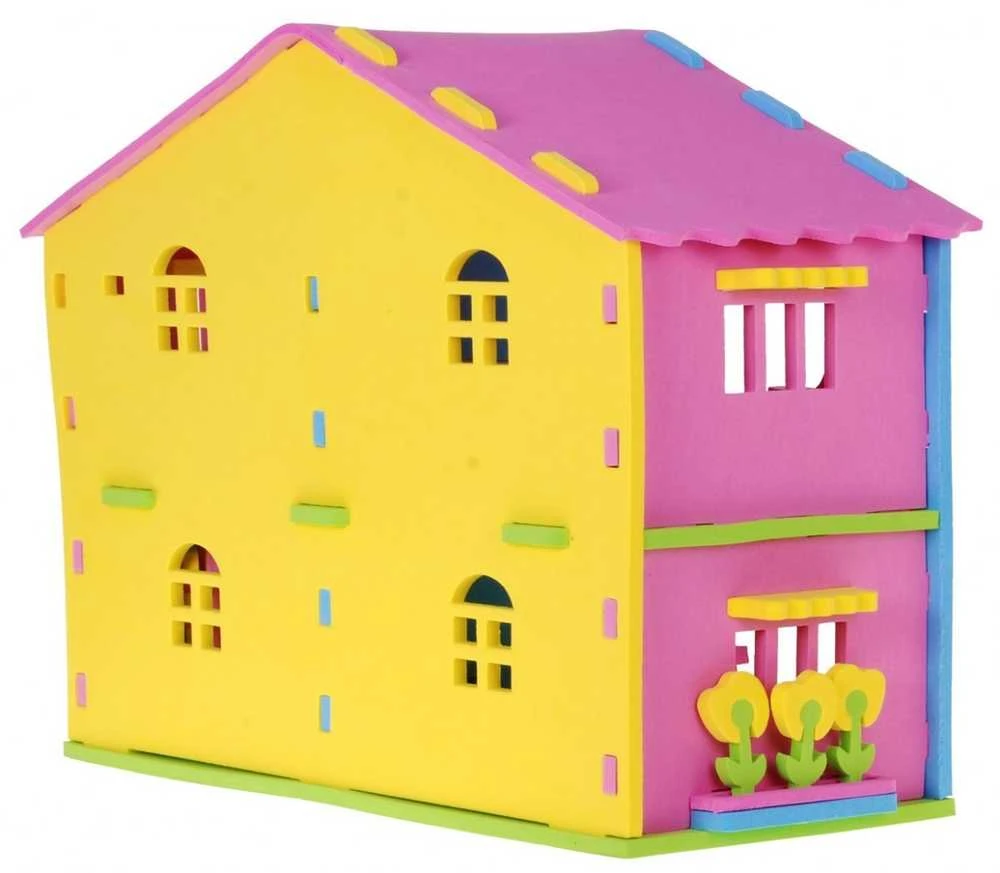 3D lėlių namelis su baldeliais "Puzzle "