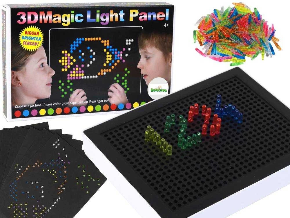 Dėlionė Lean Toys 3D lenta su smeigtukais, 180 d.
