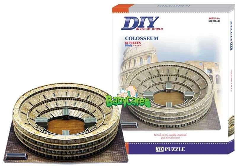 Jokomisiada 3D dėlionė Romos Koliziejus 84 dalių erdvinė dėlionė ZA5401
