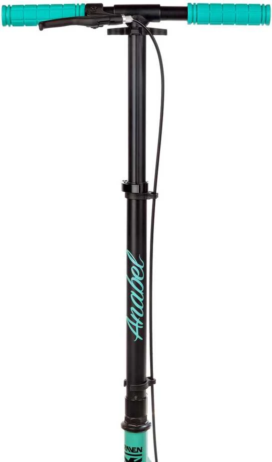 Aliuminis paspirtukas RAVEN ANABEL MINT su dideliais 20 cm. ratais Handbrake