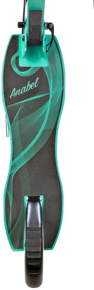 Aliuminis paspirtukas RAVEN ANABEL MINT su dideliais 20 cm. ratais Handbrake
