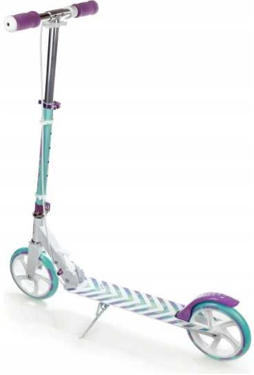 Aliuminis paspirtukas RAVEN PASTELLE su dideliais 20 cm. ratais Handbrake