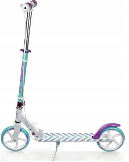 Aliuminis paspirtukas RAVEN PASTELLE su dideliais 20 cm. ratais Handbrake