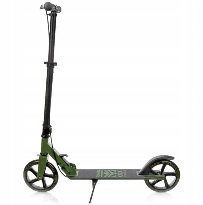Aliuminis paspirtukas RAVEN STRAIGHT ARMY su dideliais 20 cm. ratais Handbrake