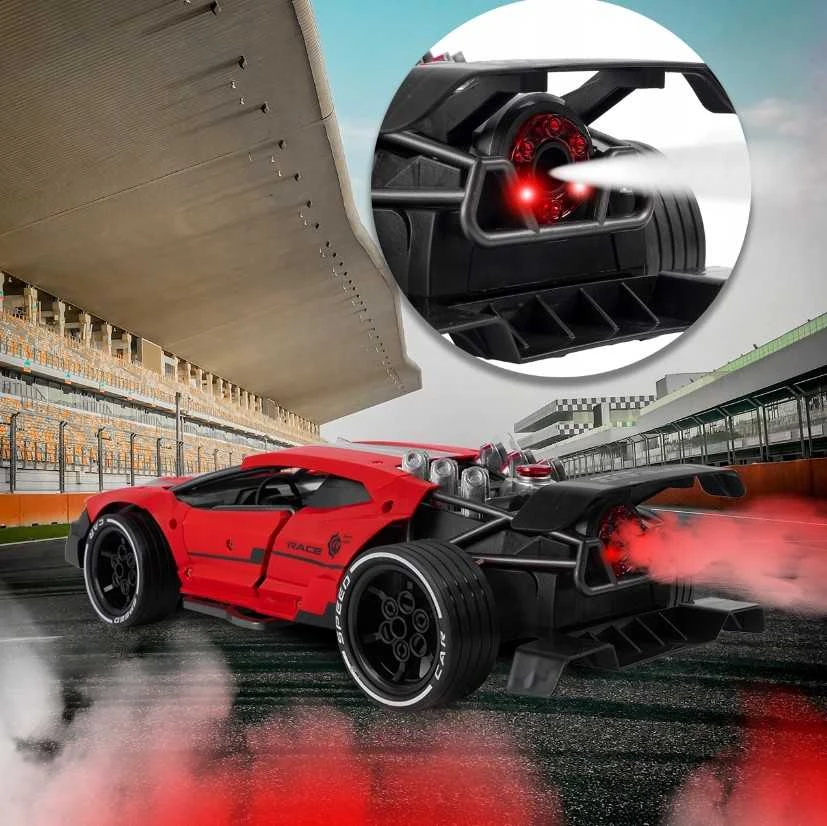 Malplay Nuotoliniu būdu valdomas automobilis skleidžiantis dūmus, RC