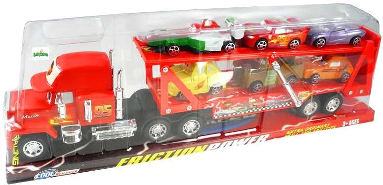 Autovežis su 6 sportiniais automobiliais
