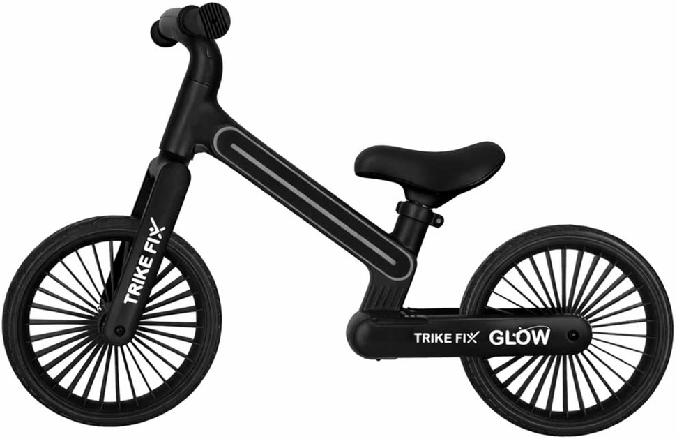 Balansinis dviratis Trike Fix Glow LED rėmas, juodas