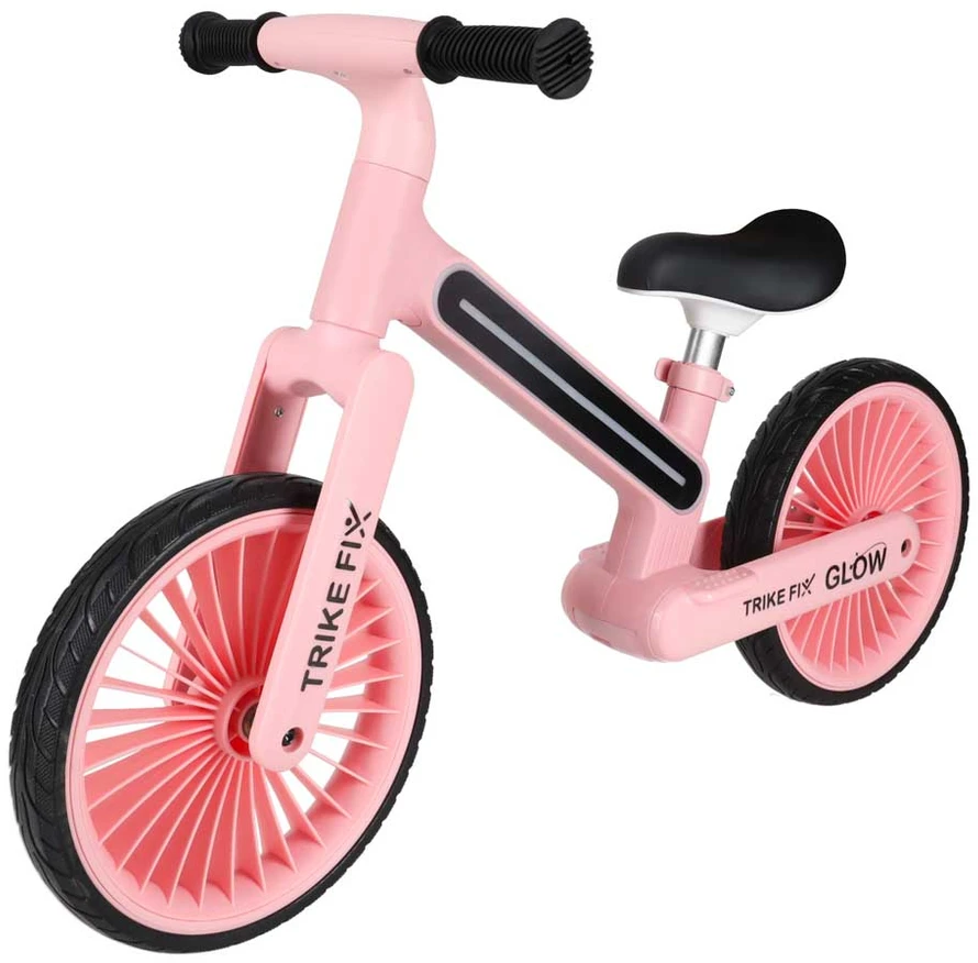 Balansinis dviratis Trike Fix Glow LED rėmas, rožinis