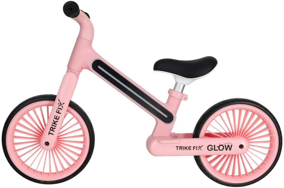 Balansinis dviratis Trike Fix Glow LED rėmas, rožinis