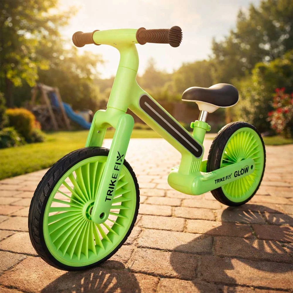 Balansinis dviratis Trike Fix Glow LED rėmas, neoninė žalia