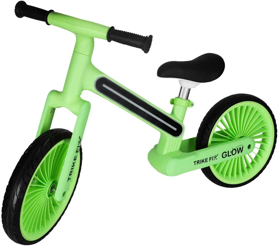 Balansinis dviratis Trike Fix Glow LED rėmas, neoninė žalia
