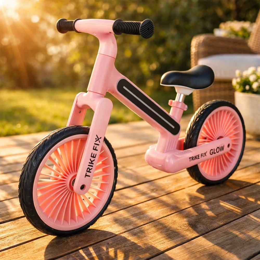 Balansinis dviratis Trike Fix Glow LED rėmas, rožinis