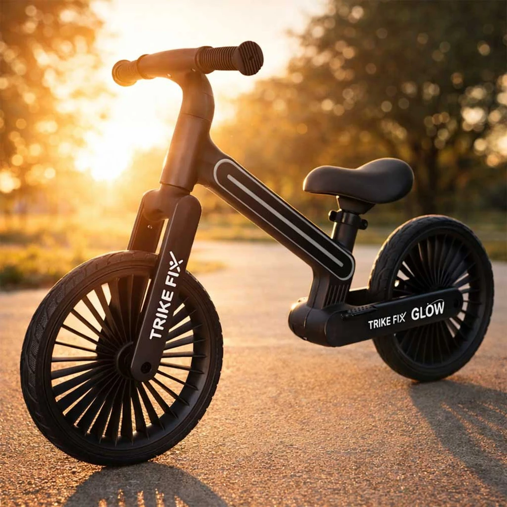 Balansinis dviratis Trike Fix Glow LED rėmas, juodas