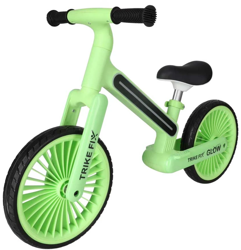 Balansinis dviratis Trike Fix Glow LED rėmas, neoninė žalia