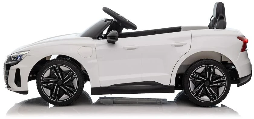 Lean Cars Vienvietis akumuliatorinis automobilis Audi E- Tron GT, baltas