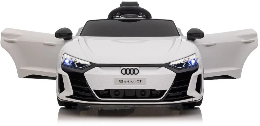Lean Cars Vienvietis akumuliatorinis automobilis Audi E- Tron GT, baltas