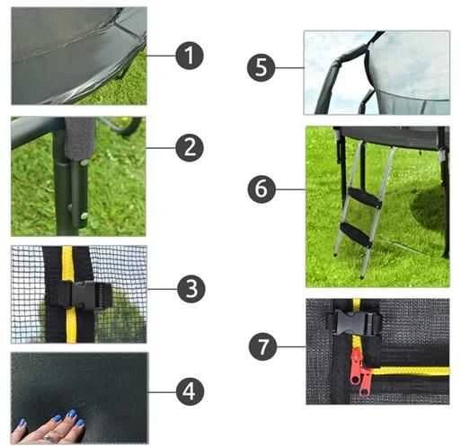 Malatec batutas su vidiniu tinklu, 244cm