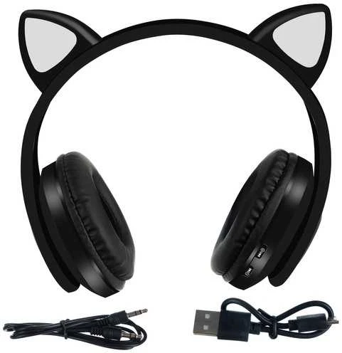 Malatec Belaidės „Bluetooth“ ausinės su LED ausimis